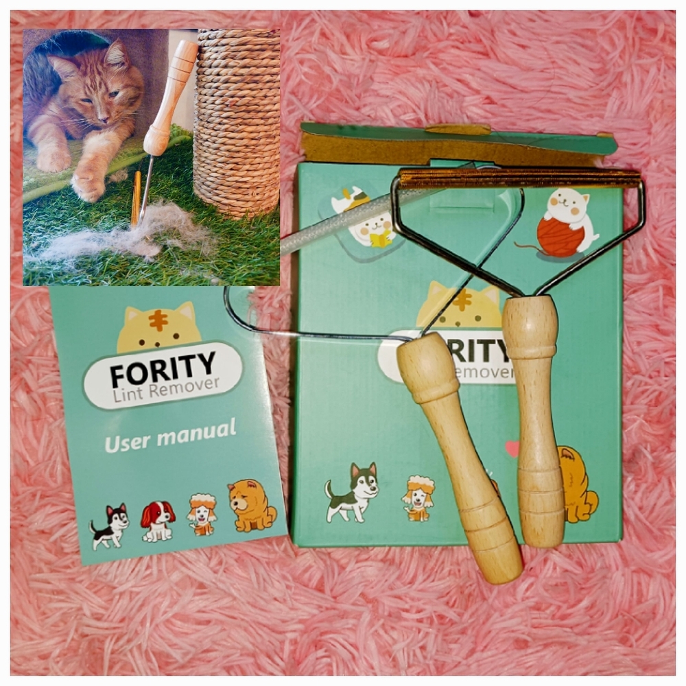 FORITY Lint Remover Set of 2 Fuzz Fabric Removing Roller Brush Tool NEW GIFTABLE